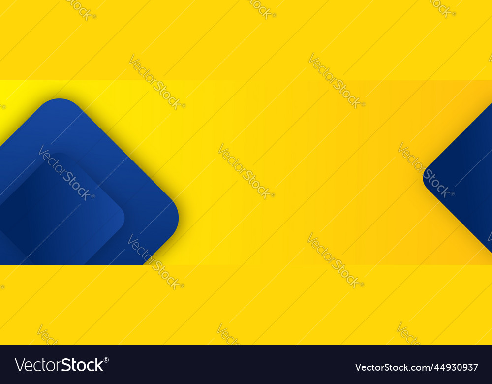 Yellow and blue accent background design Vector Image