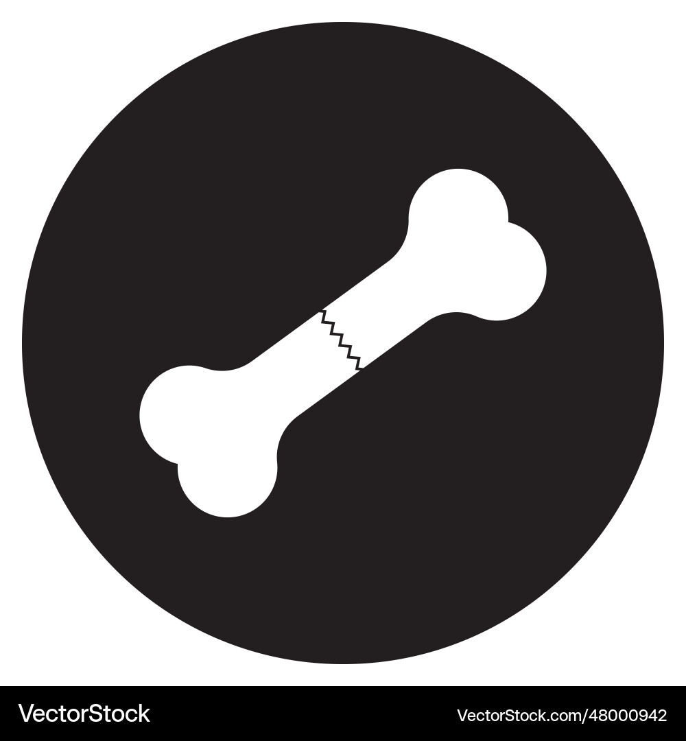Broken bone icon Royalty Free Vector Image - VectorStock