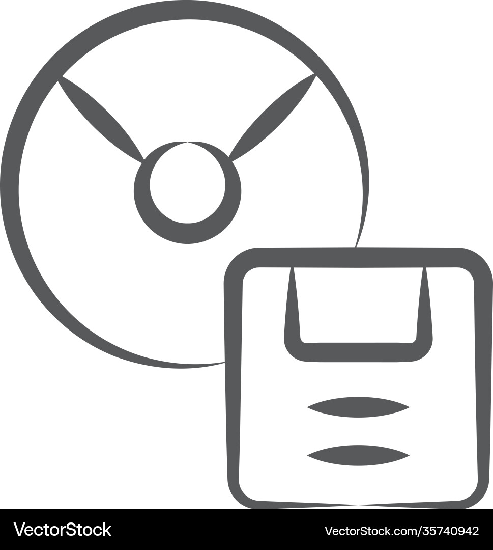 Digital memory storage Royalty Free Vector Image