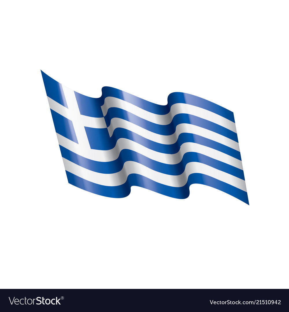 Greece flag Royalty Free Vector Image - VectorStock