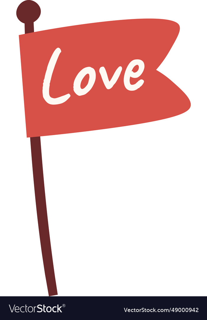 Love flag icon Royalty Free Vector Image - VectorStock