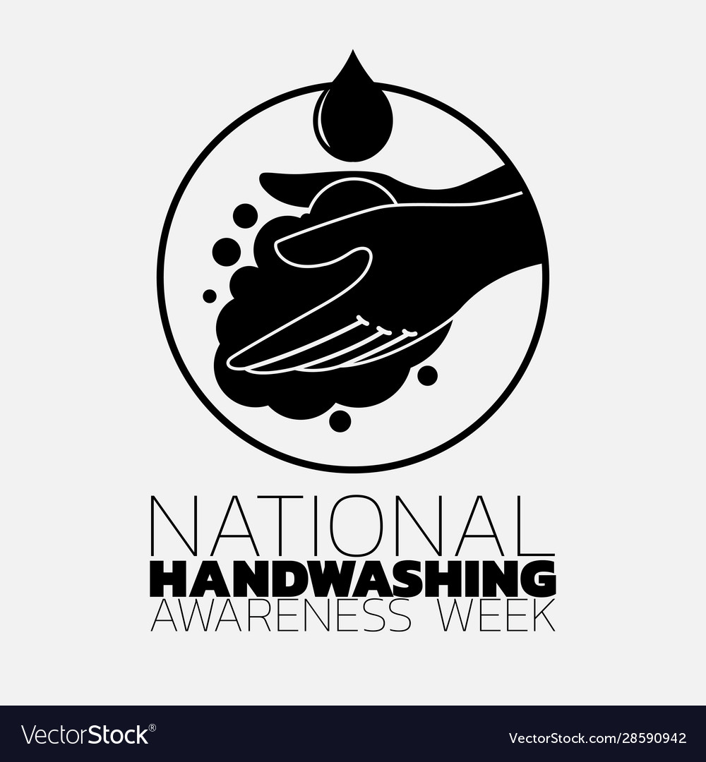 National handwashing awareness week icon logo Vector Image