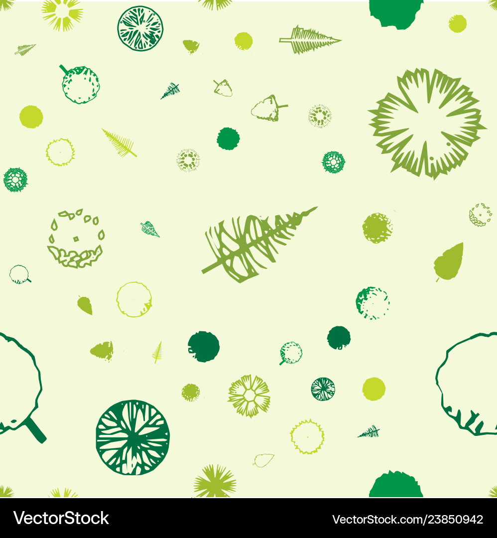 Streamless pattern with trees topographic i Vector Image