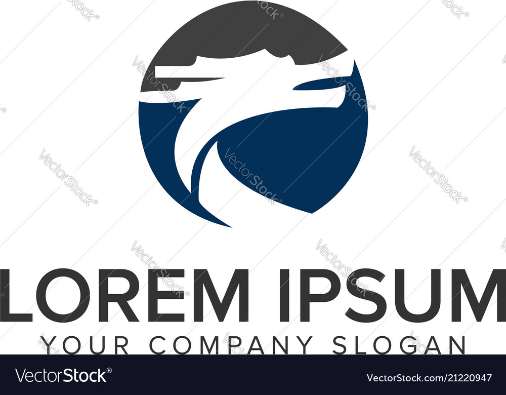 dragon circle logo design