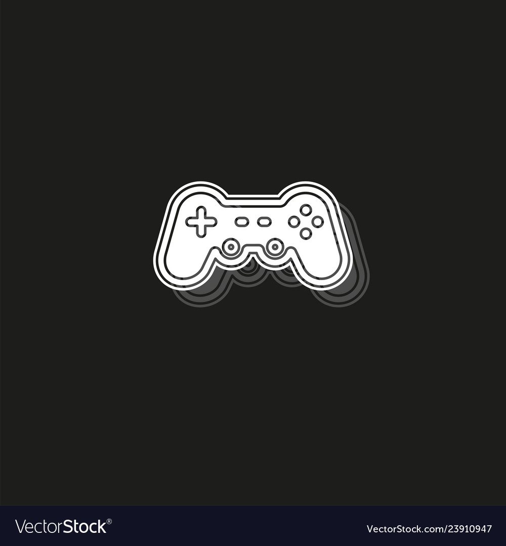 Simple game controller icon Royalty Free Vector Image