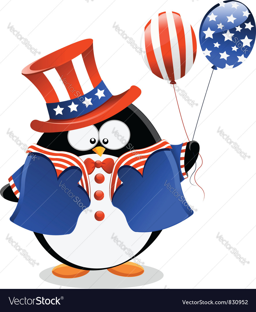 Patriotic penguin