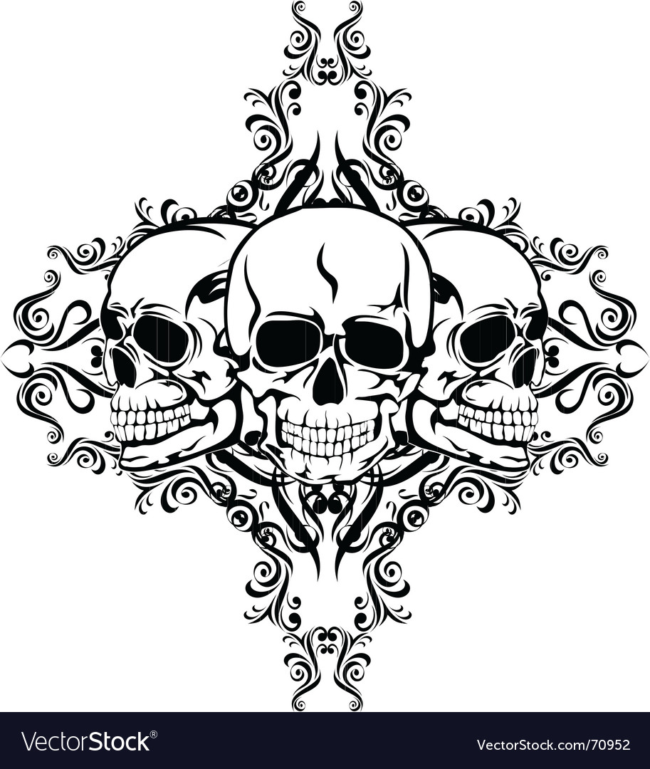 Skull design Royalty Free Vector Image - VectorStock