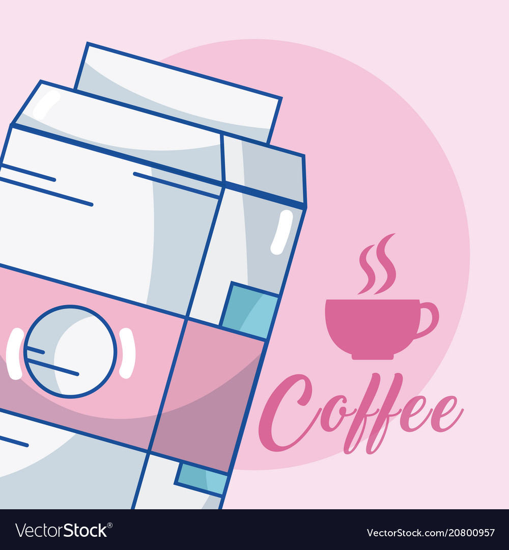 Delicious coffee concept Royalty Free Vector Image