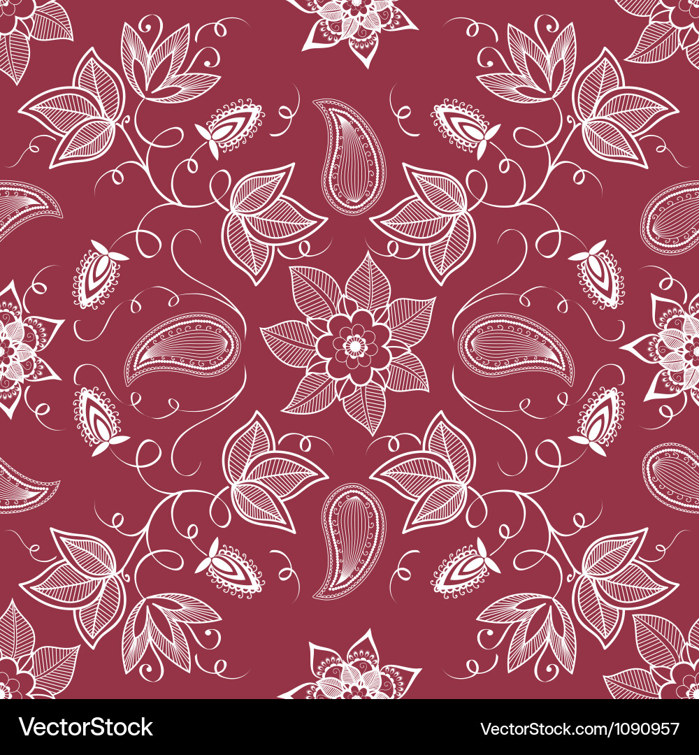 Floral seamless pattern element Royalty Free Vector Image