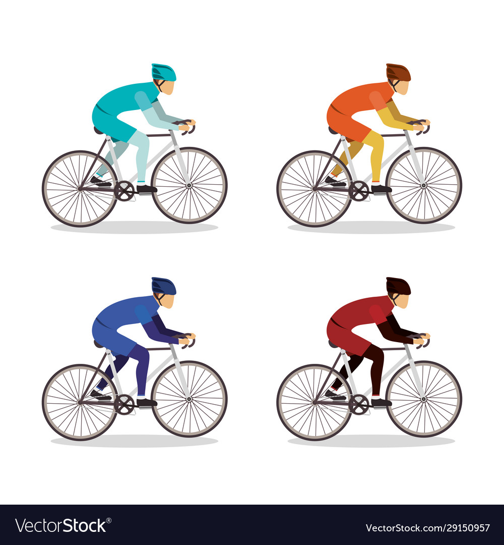 men riding bikes