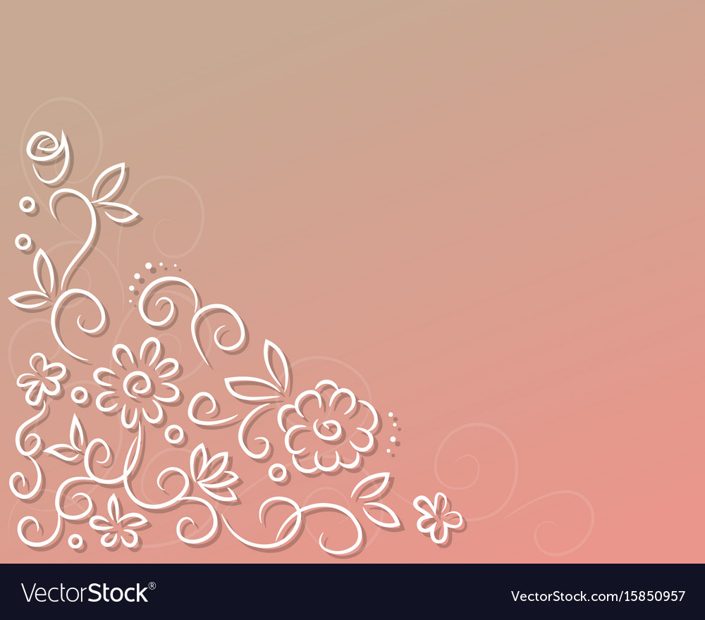 White flowers Royalty Free Vector Image - VectorStock