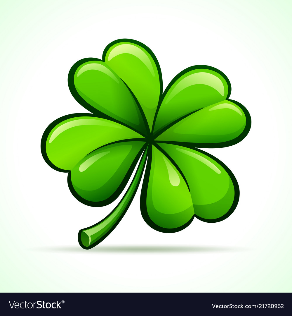 Four leaf clover design Royalty Free Vector Image