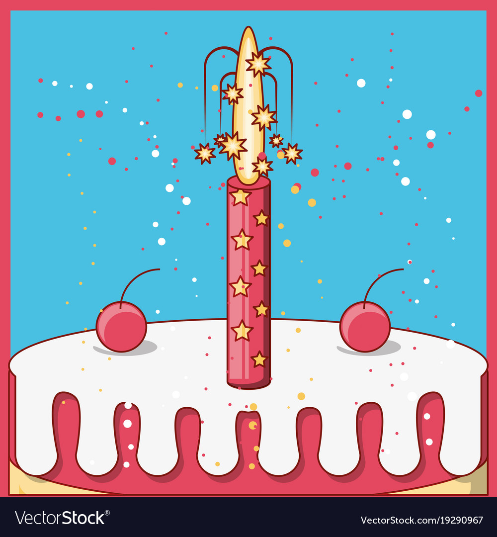 Birthday cake icon Royalty Free Vector Image - VectorStock