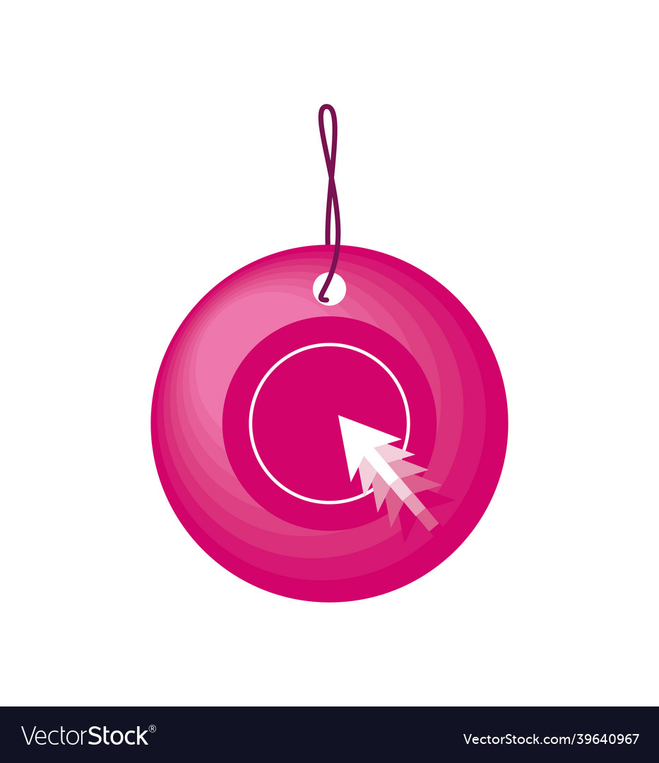 Clicking On Tag Price Royalty Free Vector Image Clicking On Tag Price Royalty Free Vector Image