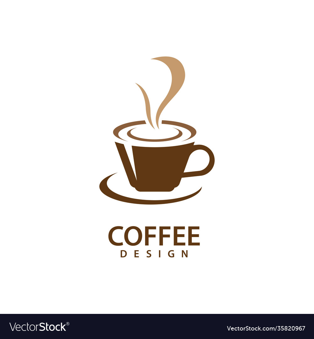 Coffee cup logo images Royalty Free Vector Image