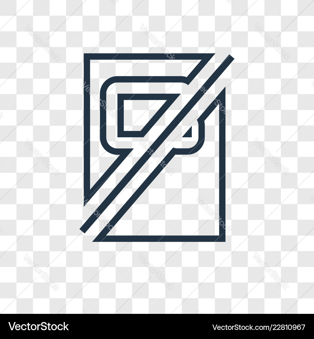 Folder concept linear icon isolated Royalty Free Vector