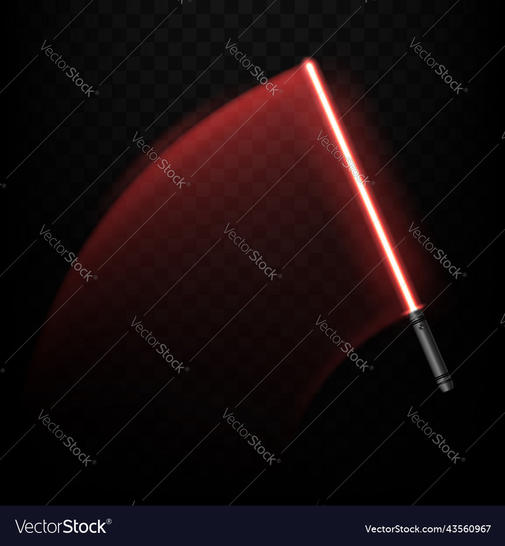 Light sword motion effect glow saber laser beam Vector Image