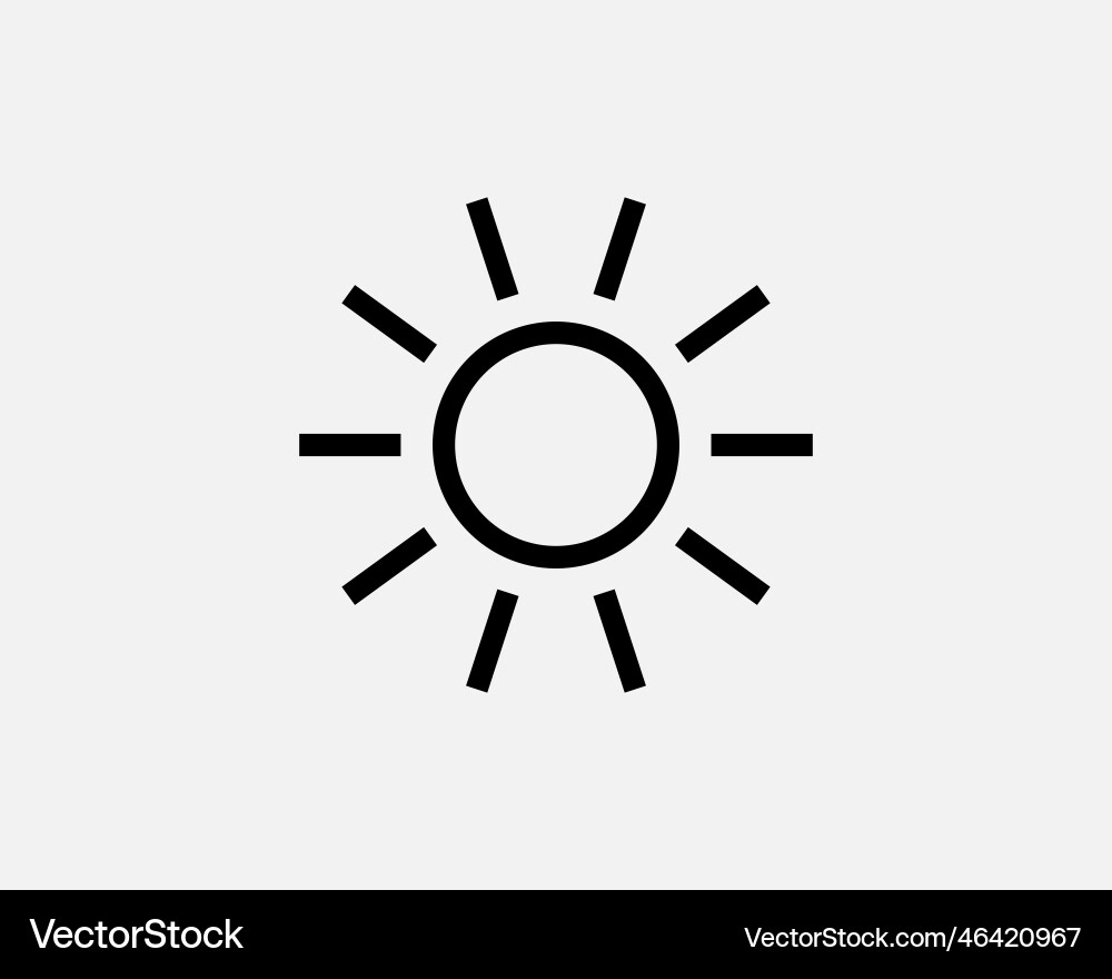 Sun icon Royalty Free Vector Image - VectorStock