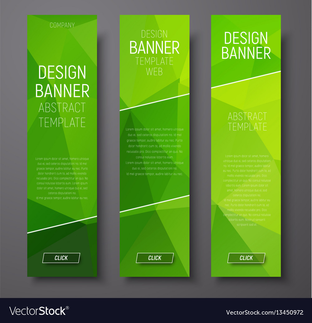 Banner polygon template vertical 01-12 Royalty Free Vector