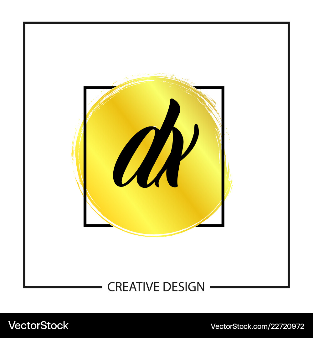 Initial letter dx logo template design Royalty Free Vector