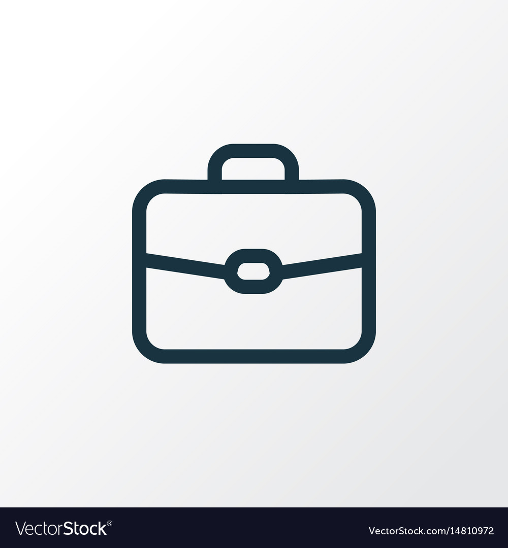 Suitcase outline symbol premium quality isolated