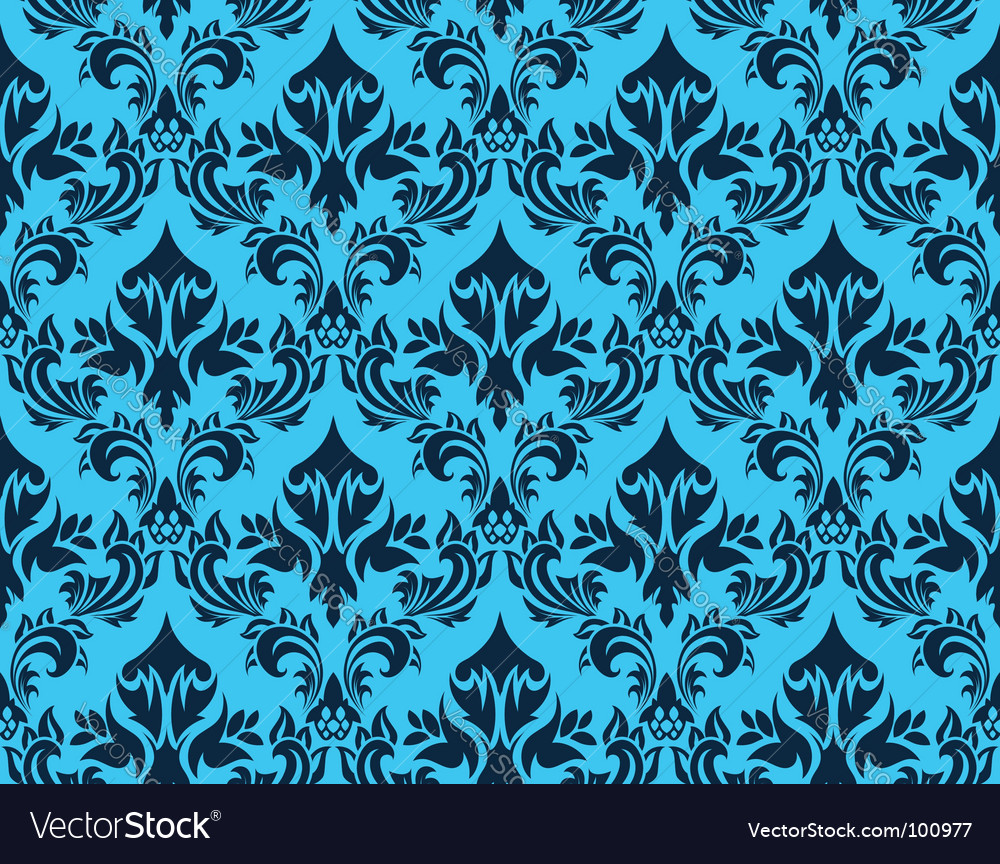 Damask pattern Royalty Free Vector Image VectorStock