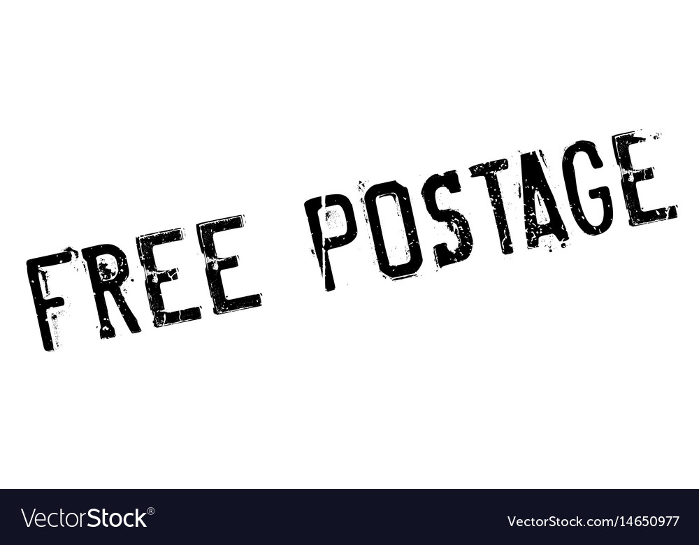 Free postage rubber stamp Royalty Free Vector Image