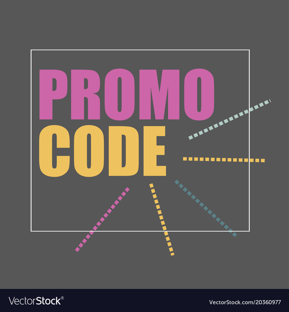 Promo Code Coupon Flat Banner Design Vector Image