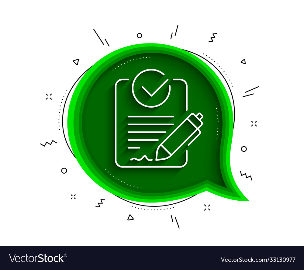 Rfp line icon request for proposal sign Royalty Free Vector