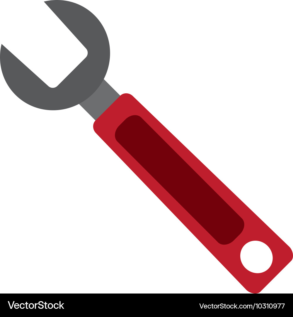 Single wrench icon Royalty Free Vector Image - VectorStock
