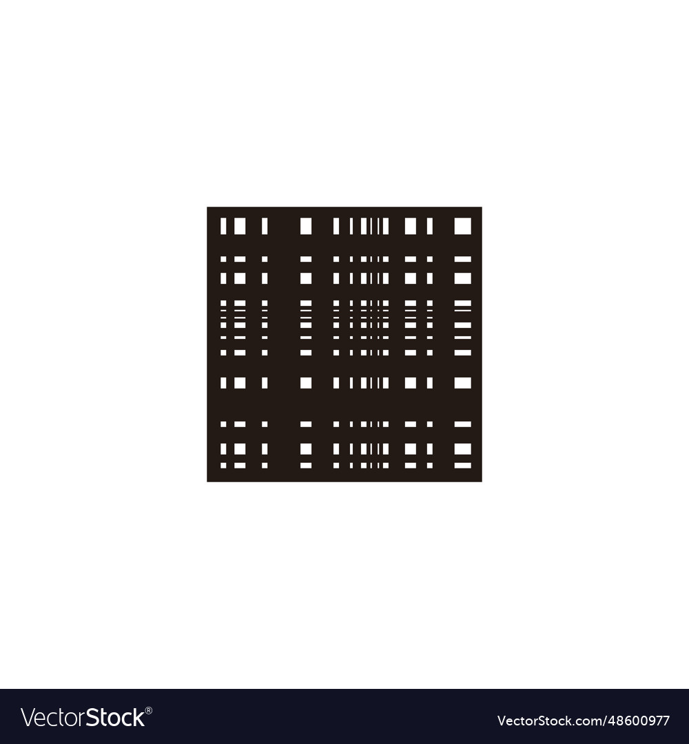 square with 2 lines symbol