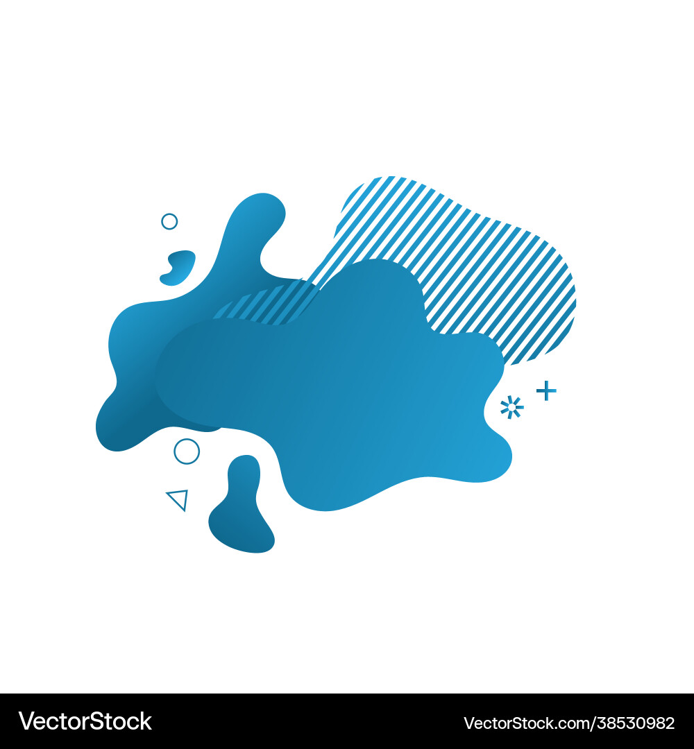 Abstract liquid shape fluid design Royalty Free Vector Image