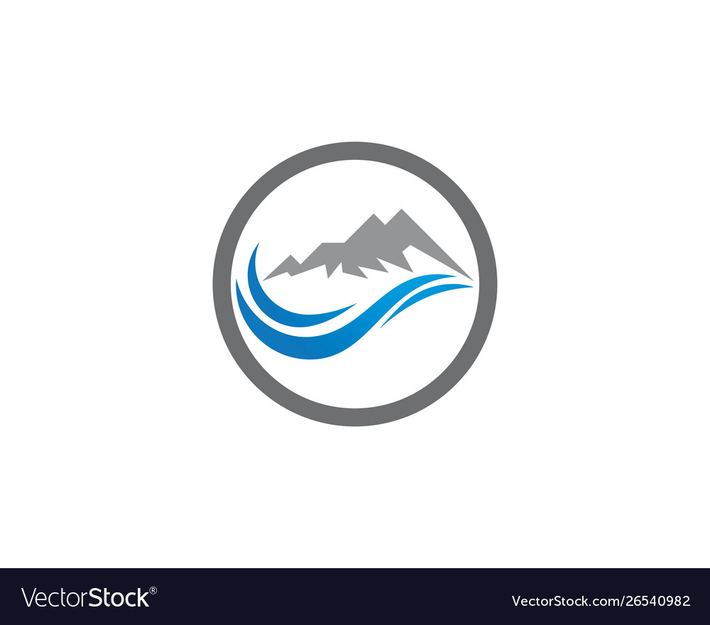 Mountains logo template