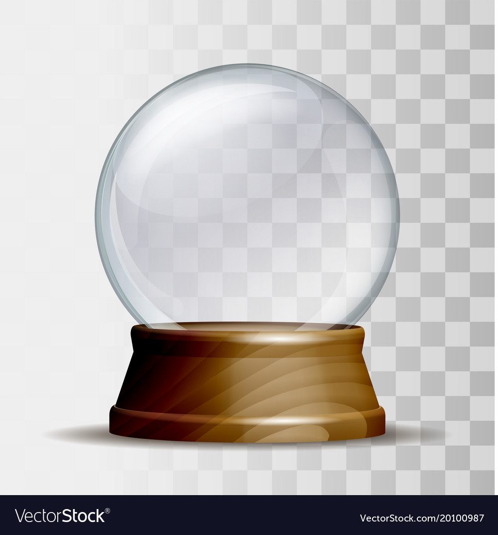 Download Empty snow globe Royalty Free Vector Image - VectorStock