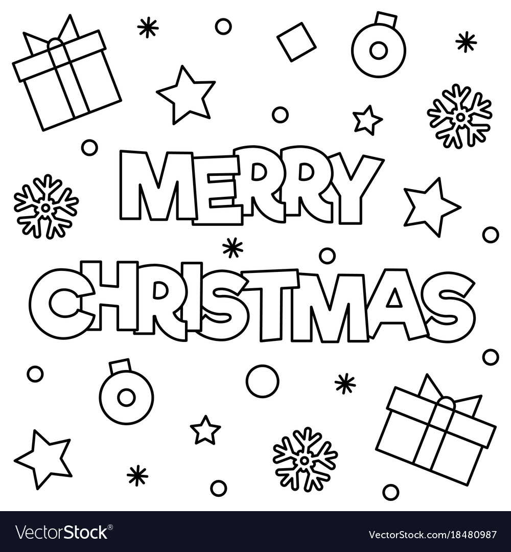 merry christmas images coloring pages