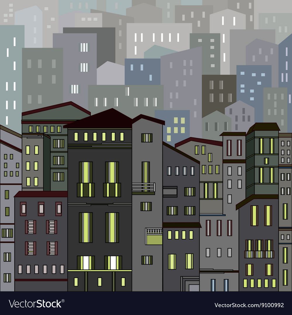 abstract gray city view
