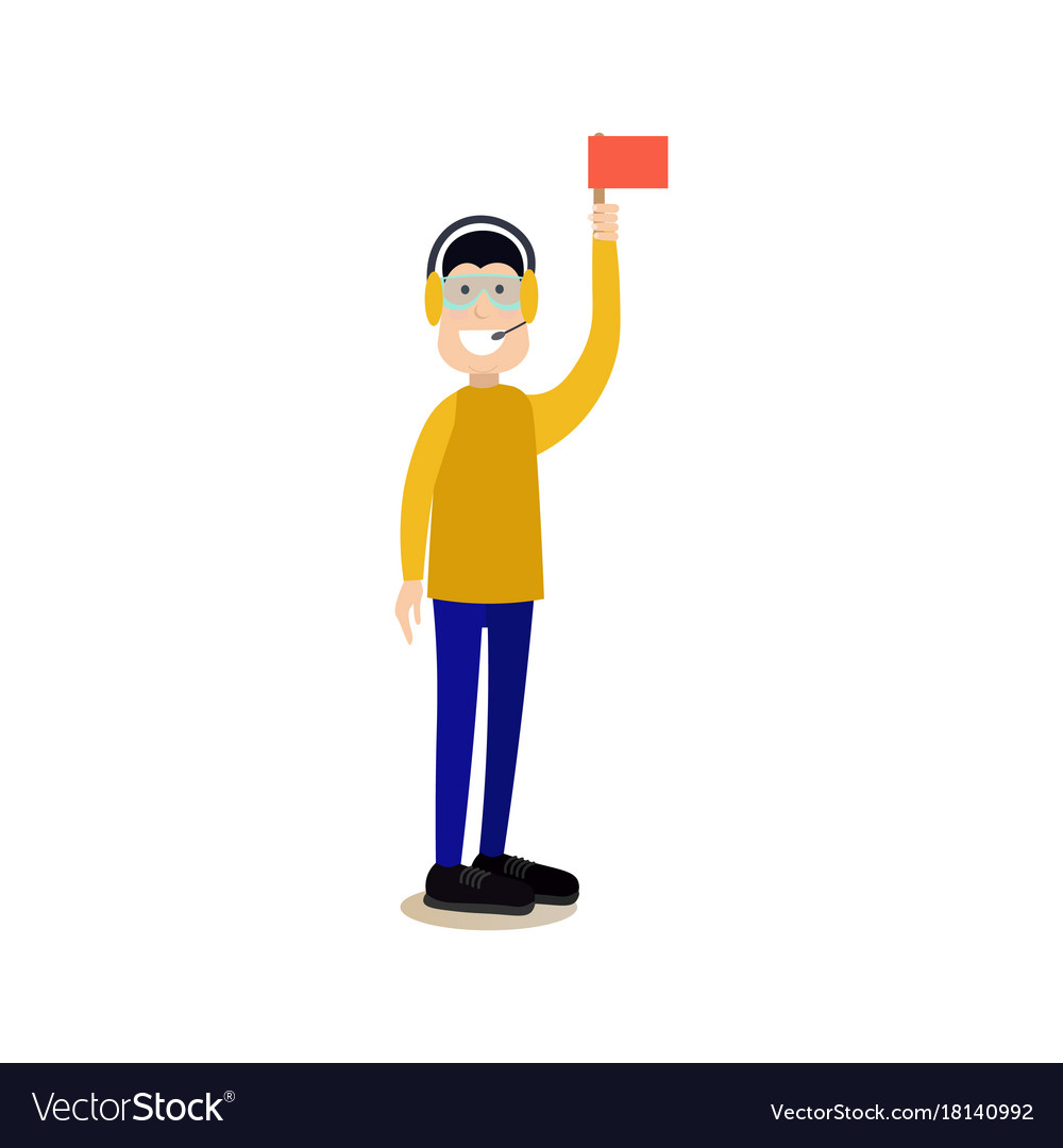 Airport Ramp Agent Flat Royalty Free Vector Image airport-ramp-agent-flat-royalty-free-vector-image