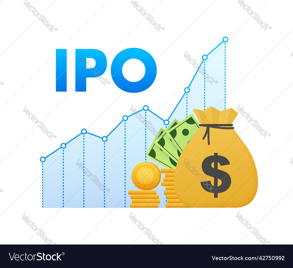 Ipo Initial Public Offering Concept In Flat Vector Image Ipo Initial Public Offering Concept In Flat Vector Image