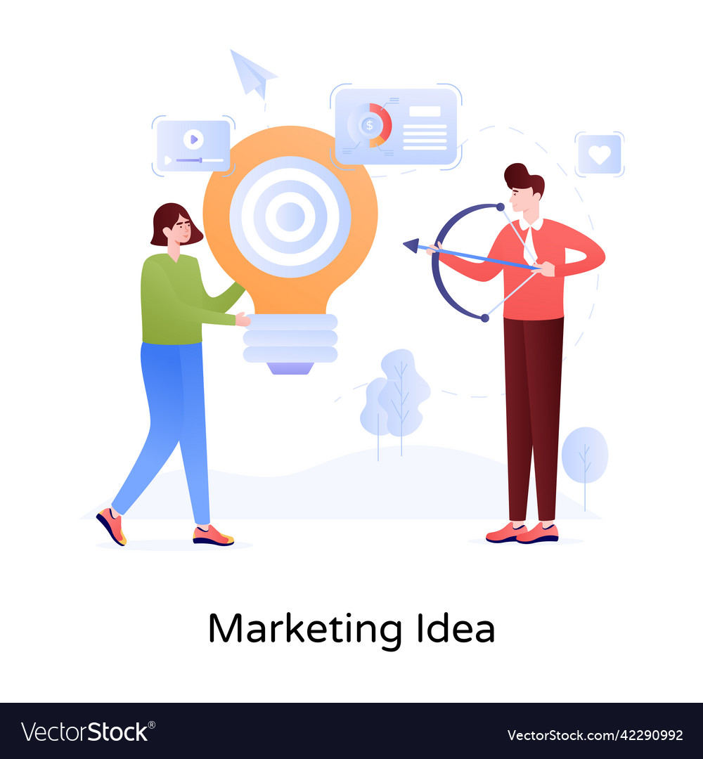 Marketing Idea Royalty Free Vector Image - Vectorstock