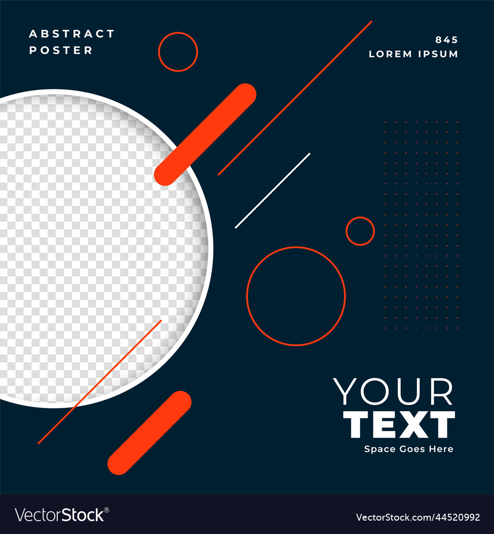 Modern abstract brochure design for social media Vector Image