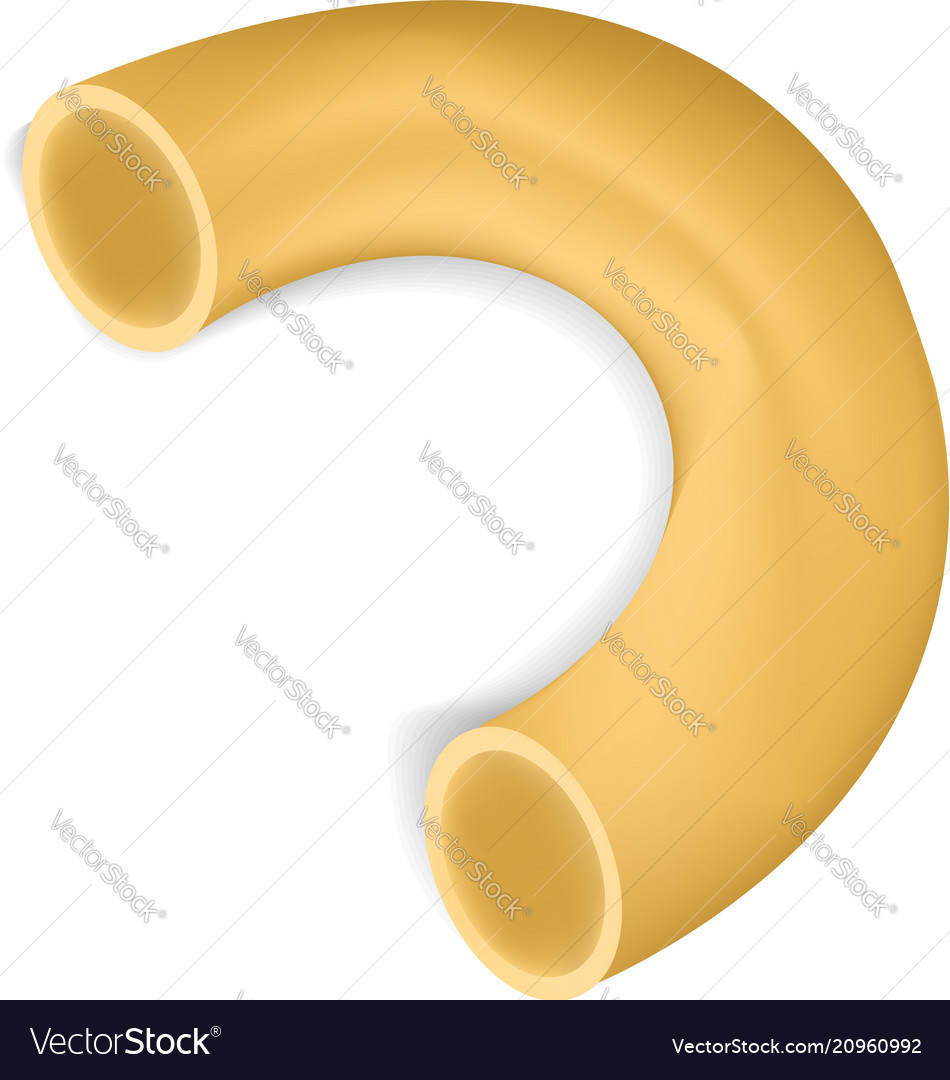 Download Pipe Rigate Pasta Mockup Realistic Style Vector Image