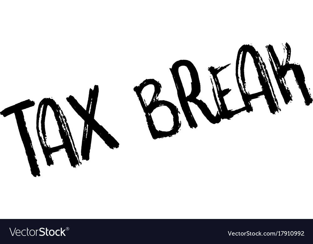 tax-break-rubber-stamp-royalty-free-vector-image