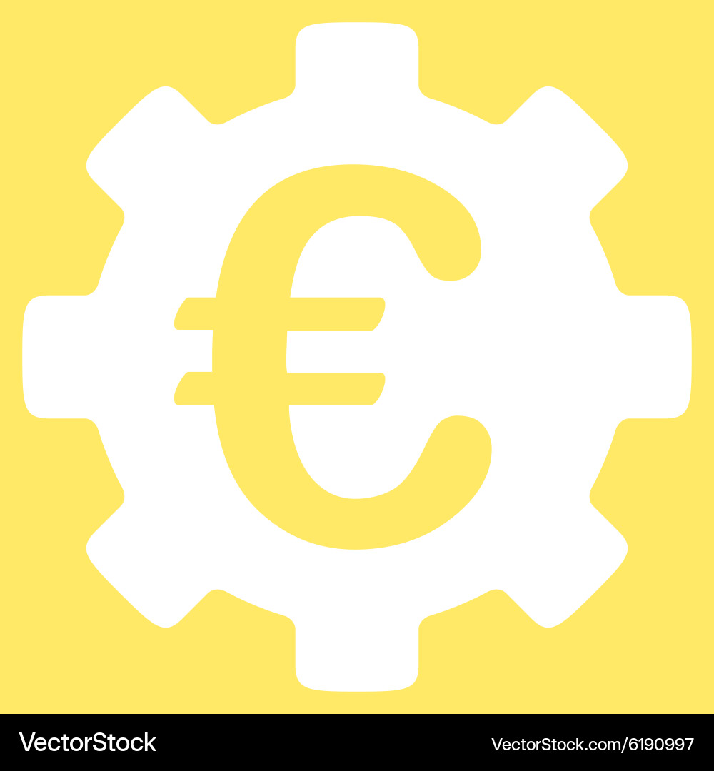 Euro Development Icon Royalty Free Vector Image