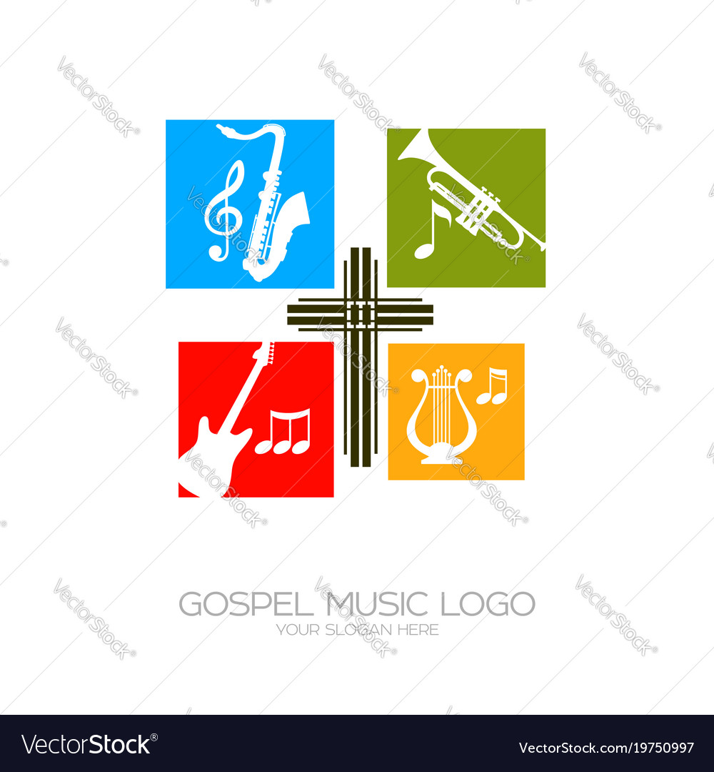 Musical instruments for the service of god Vector Image