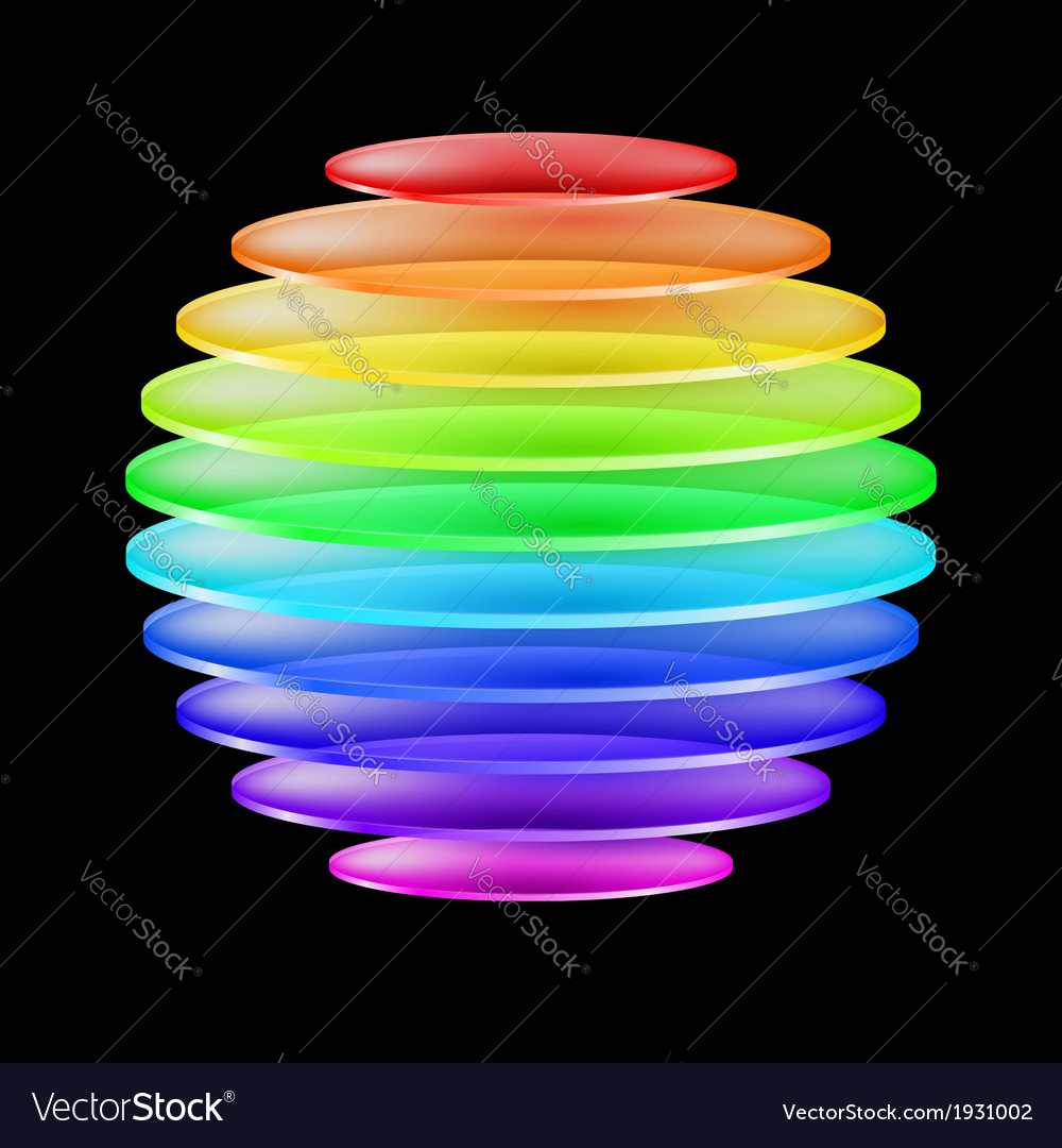 Abstract colorful sphere Royalty Free Vector Image