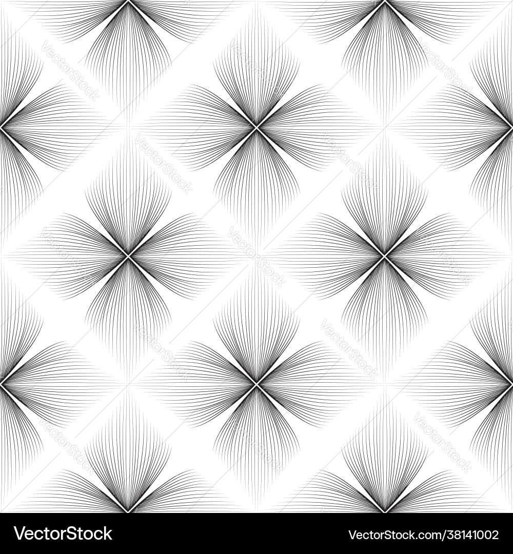 Abstract seamless floral linear pattern arabic Vector Image