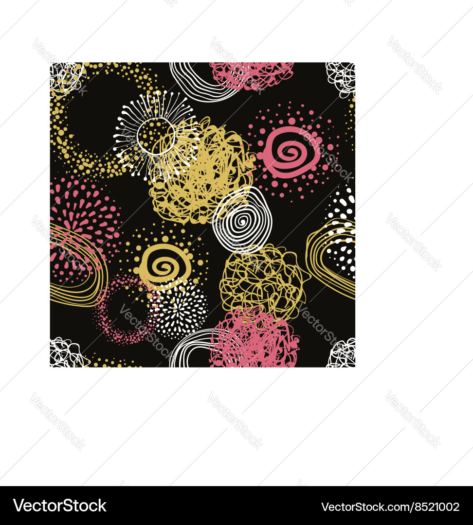 Fabric circles abstract seamless pattern Vector Image