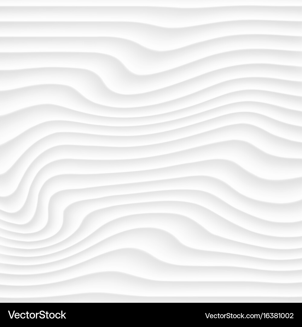 White texture abstract pattern seamless wave wavy Vector Image