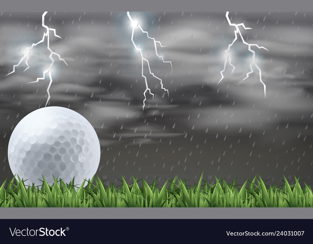 A golf at the field