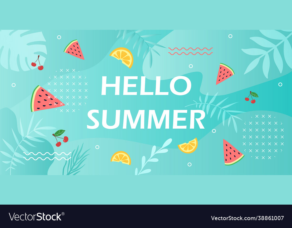 Colorful summer background Royalty Free Vector Image